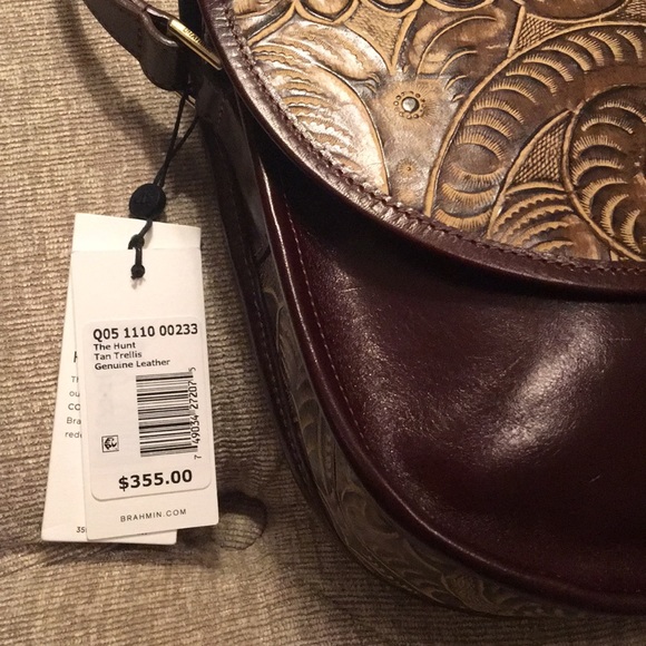 🌺Brahmin Ltd Edition The Hunt Tan Trellis XBody - Picture 11 of 12